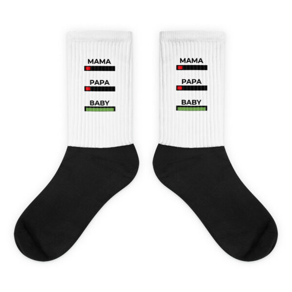 Socken “Mama, Papa, Baby, Akku”