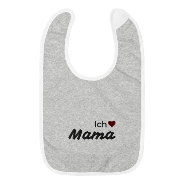 Besticktes Lätzchen “Ich liebe Mama”