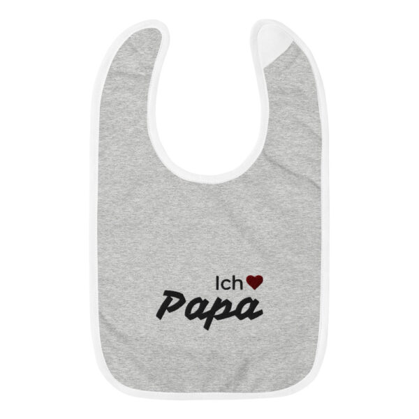 Besticktes Lätzchen “Ich liebe Papa”