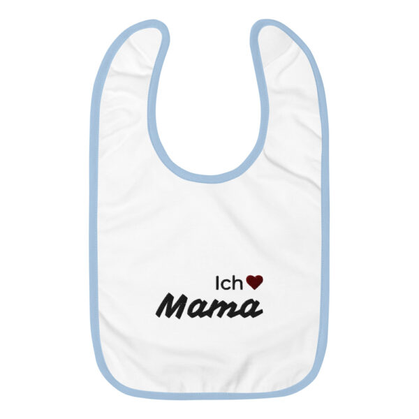 Besticktes Lätzchen “Ich liebe Mama”