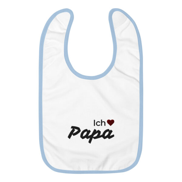Besticktes Lätzchen “Ich liebe Papa”