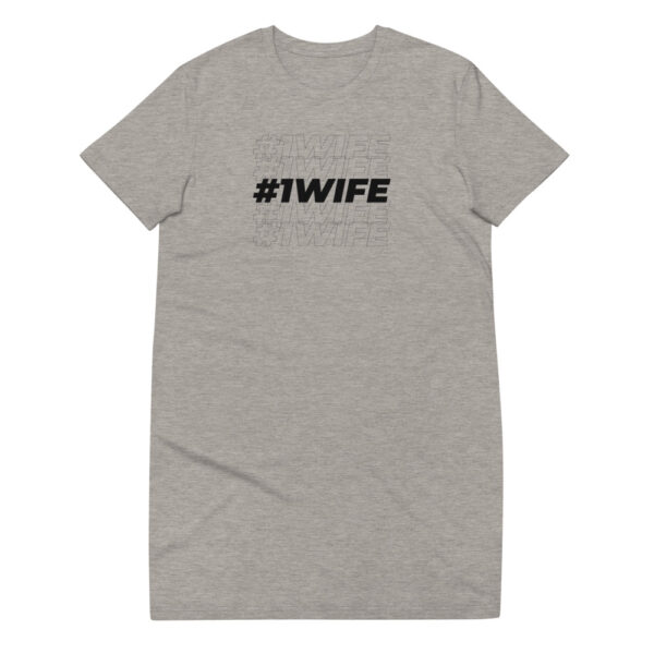 T-Shirt-Kleid “#1 wife”